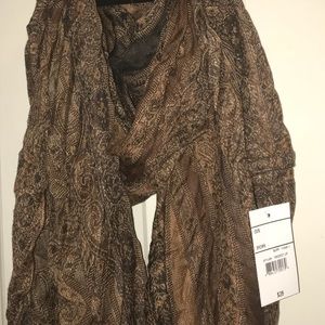 Brown infinity scarf